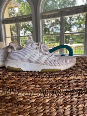 adidas Cloudfoam Knit Sneakers - Light Pink & White